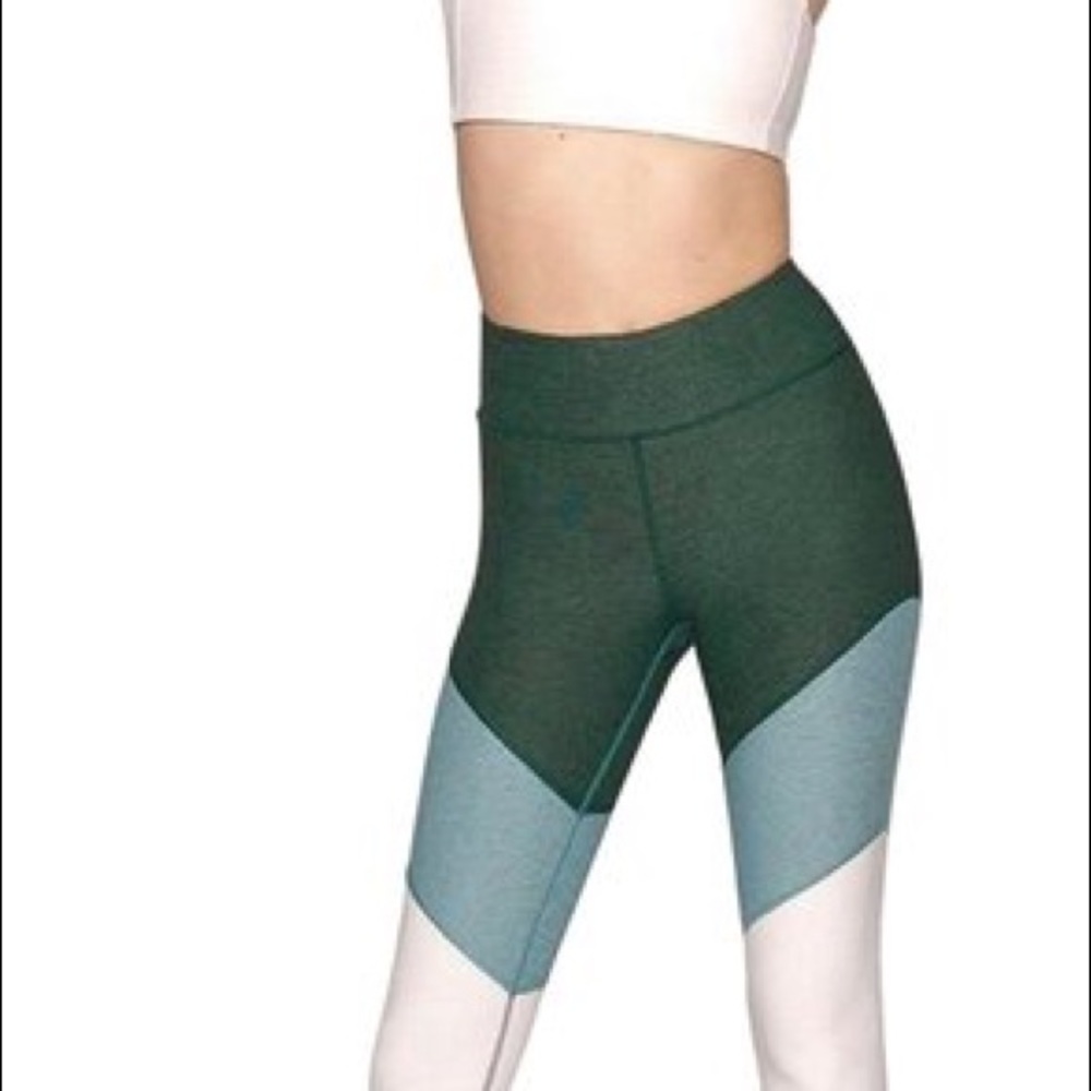Outdoor Voices 7/8 Spring Leggings Hunter/Slate/ Ballet